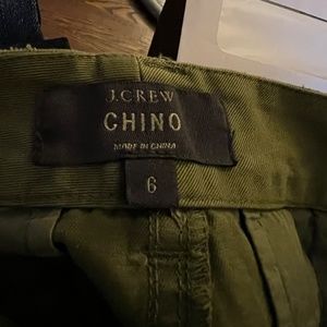J Crew Chino Pants Green